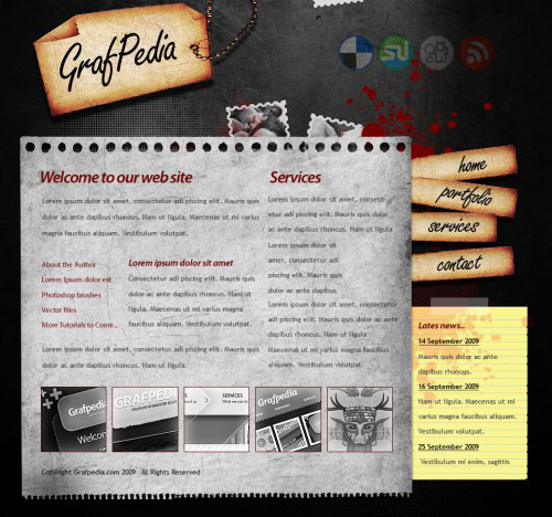 grunge tutorial 12 A Little Bit Dirty: Brilliant Grunge Design Tutorials