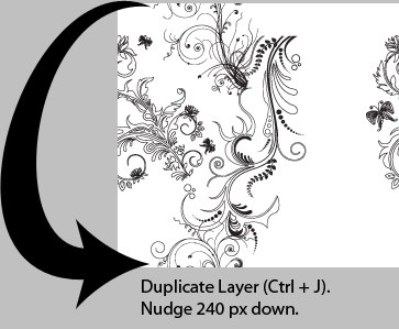 create complex pattern using smart object and nudging