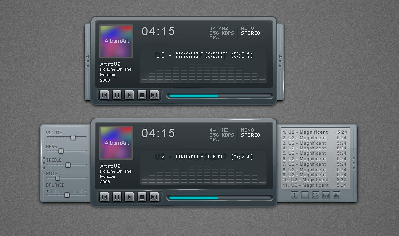 Create a Sleek and Clean MP3 Player Interface | Envato Tuts+